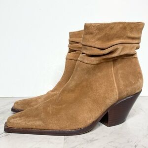 Vince Camuto Nerlinji Brown Suede Bootie 7.5 M